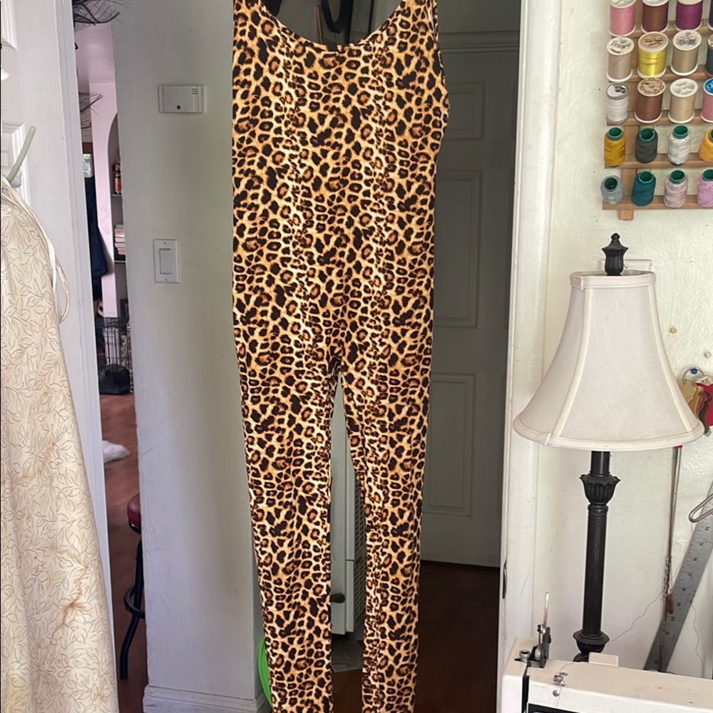 Leopard Print Women's Jumpsuit